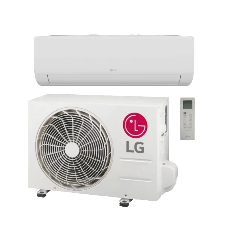An LG ductless mini-split indoor head and outdoor unit installed by Reliable Comfort Services